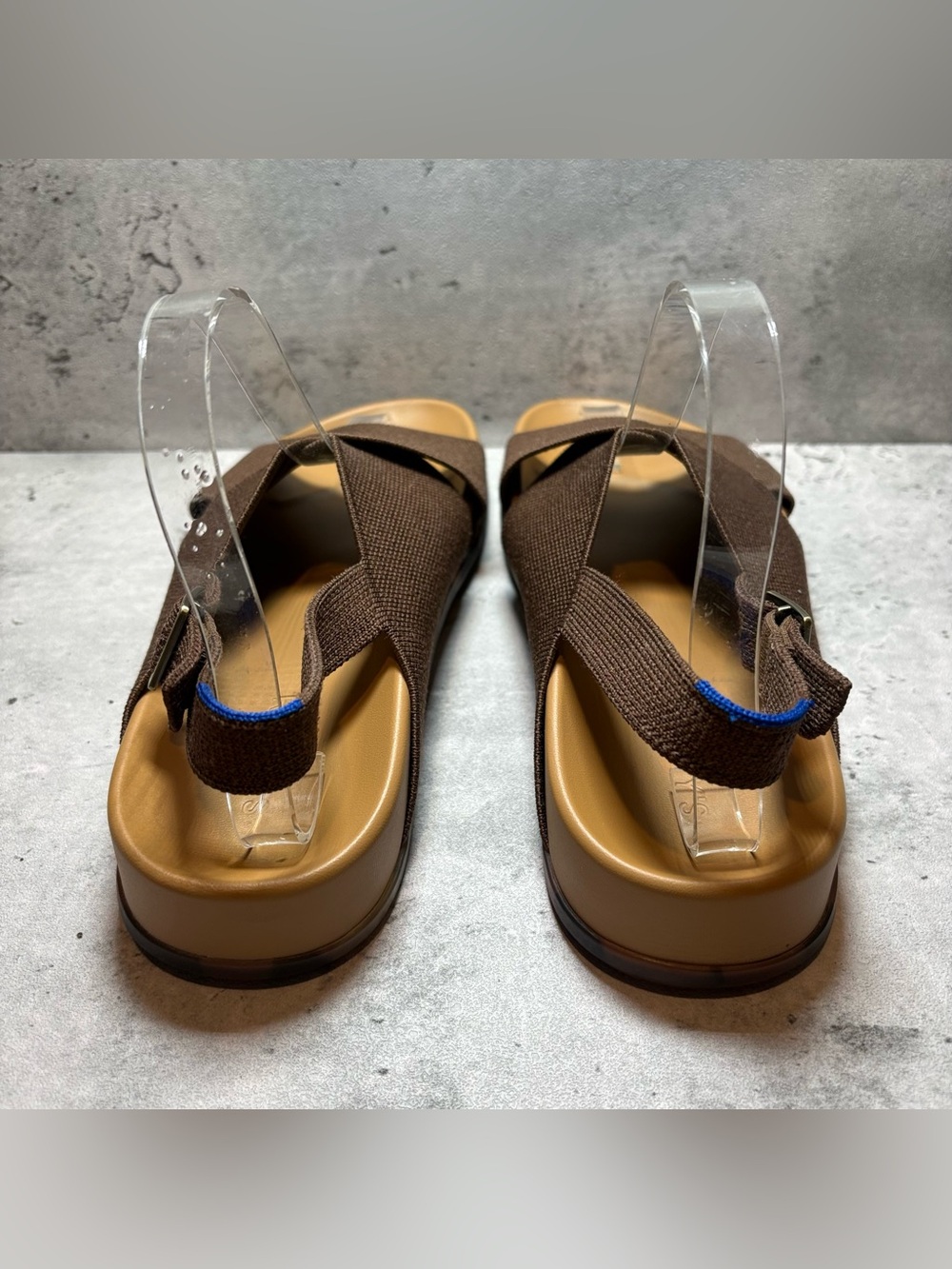 NEW Rothy's The Weekend Sandal Women's Size 8 Cinnamon Brown Sling Back Shoes - Picture 2 of 7